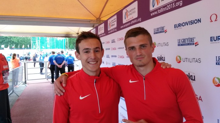 Andreas Trajkovski (th.) og Benjamin Gabrielsen (tv.) er begge klar til U23 EM-finale i længdespring (foto: Dansk Atletik Forbund)