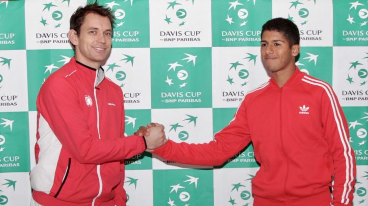 Frederik Løchte møder Amine Ahouda fredag kl. 15:00 i Vejlby-Risskov Hallen (foto: Dansk Tennis Forbund)